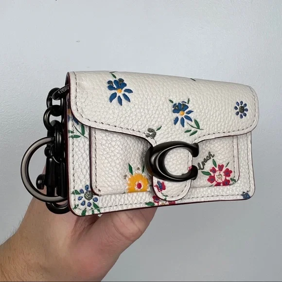 Coach RARE Tabby Floral Mini Keychain Bag - Picture 2 of 7